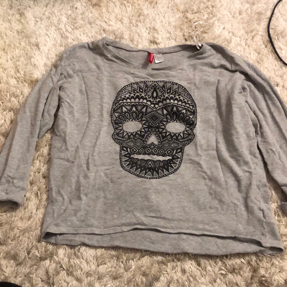 Aztec skull long sleeve